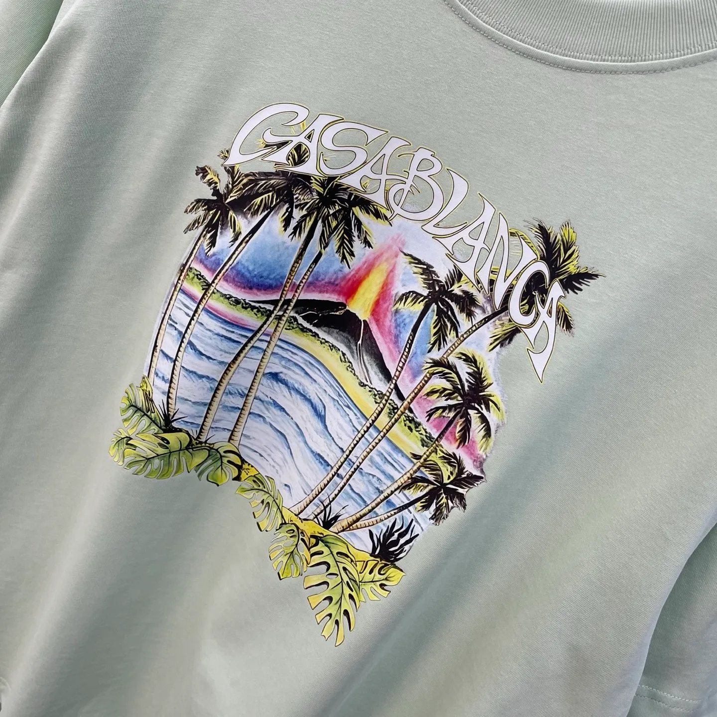New Arrival Casablanca Classic Series T ～ ， ， 。 ， Classic ， In Stock ！ ：White Black Light Green Light Blue Pink（5 ） Size：S M L XL XXL